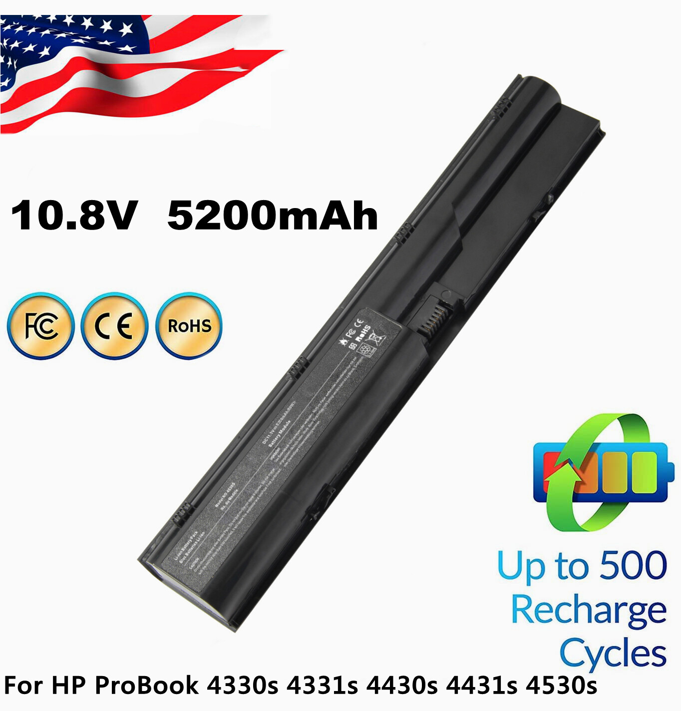 633805-001 PR06 Battery for HP ProBook 4540S 4530S 4440S 4430S 4540S 4435S 4330S