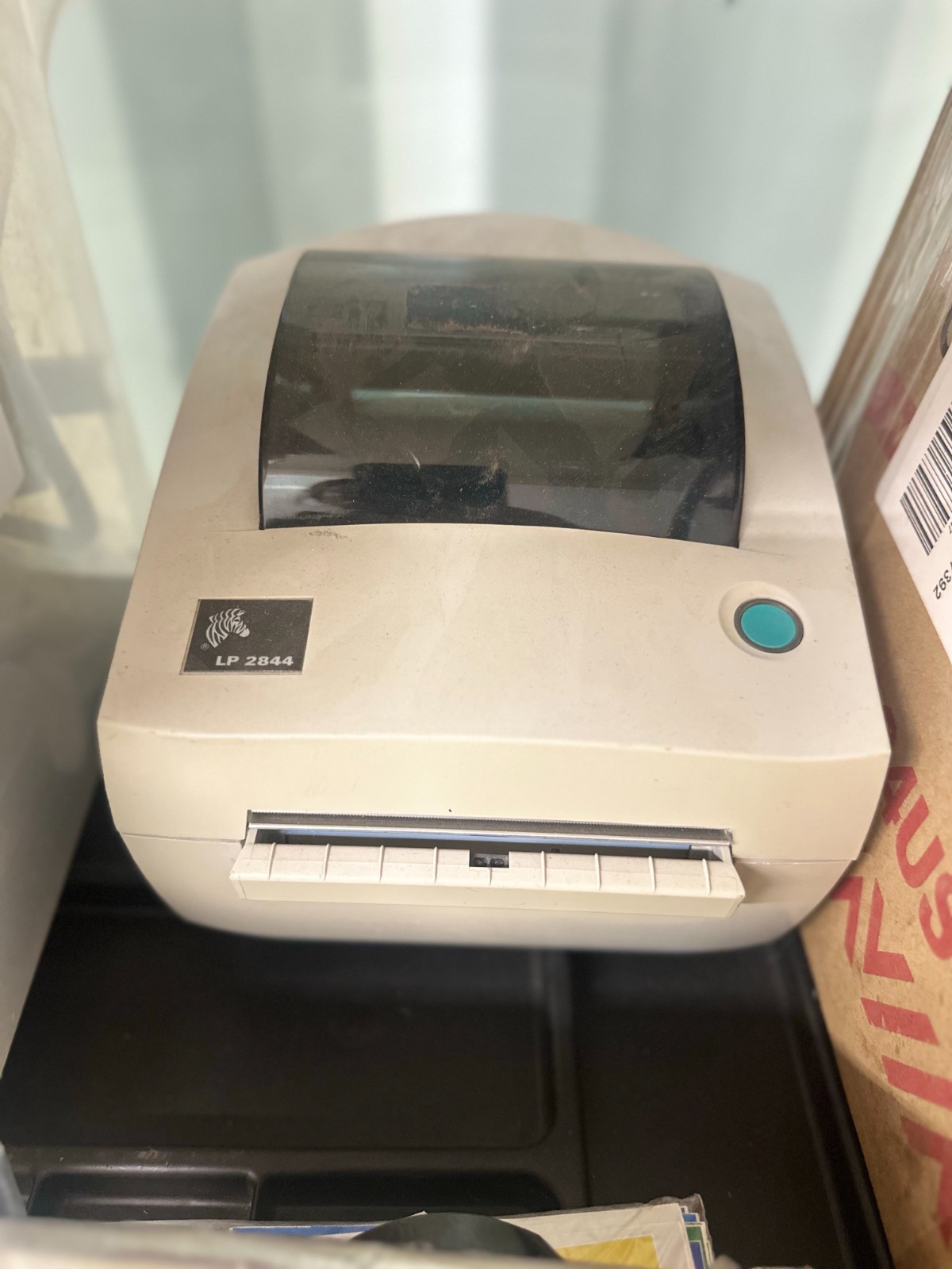 Zebra LP 2844 Direct Thermal Barcode Label Printer USB Tested Working