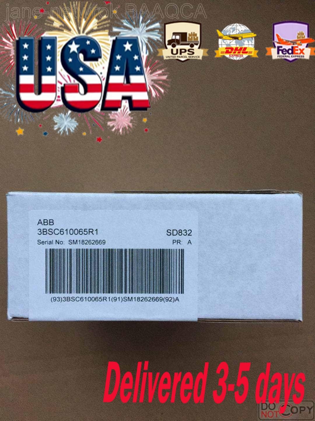 1PCS NEW 3BSC610065R1 (by DHL or Fedex) US Free TAX
