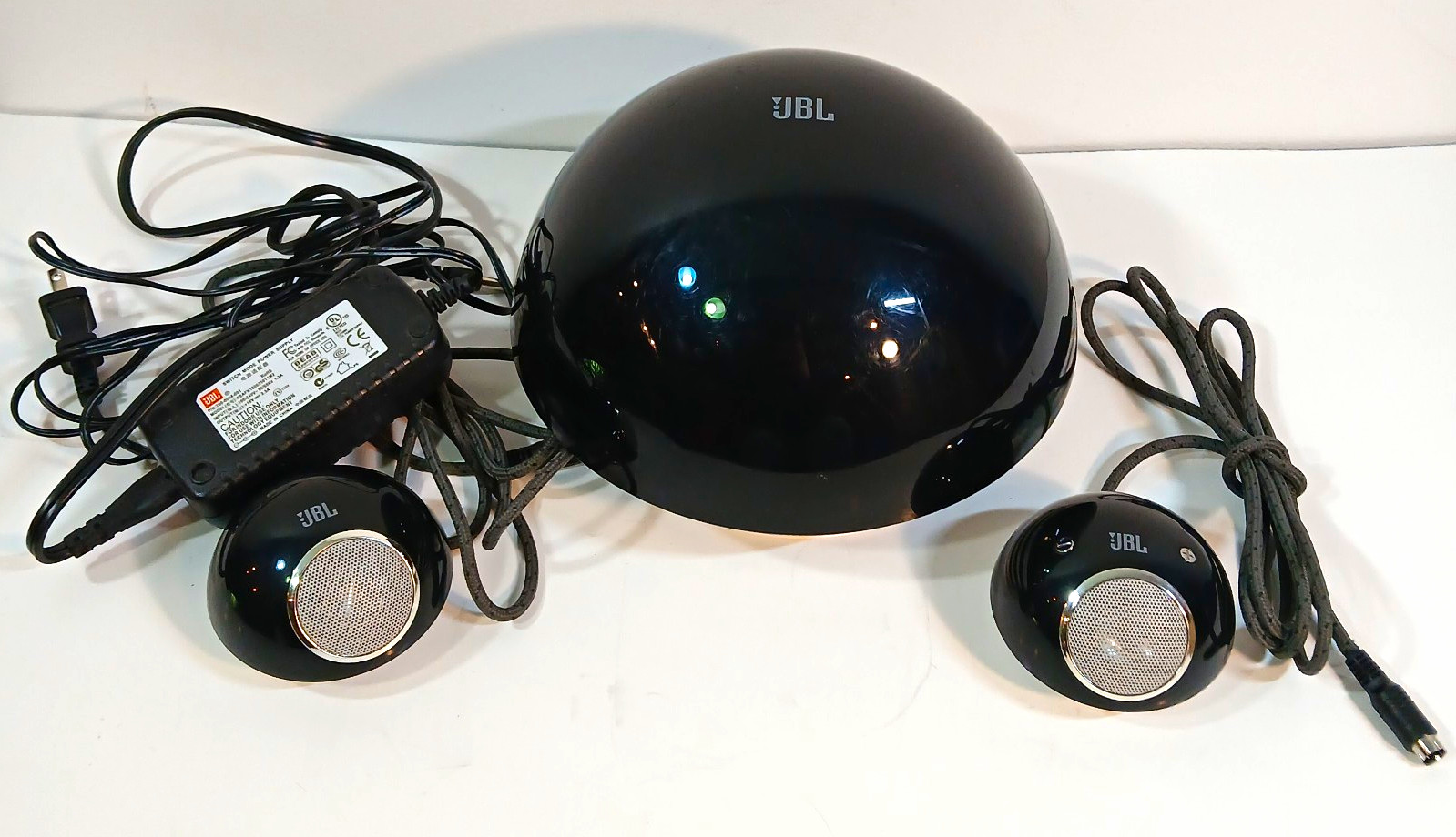 JBL Creature II 2.1 Wired Portable Speaker System 3.5mm Black Sphere