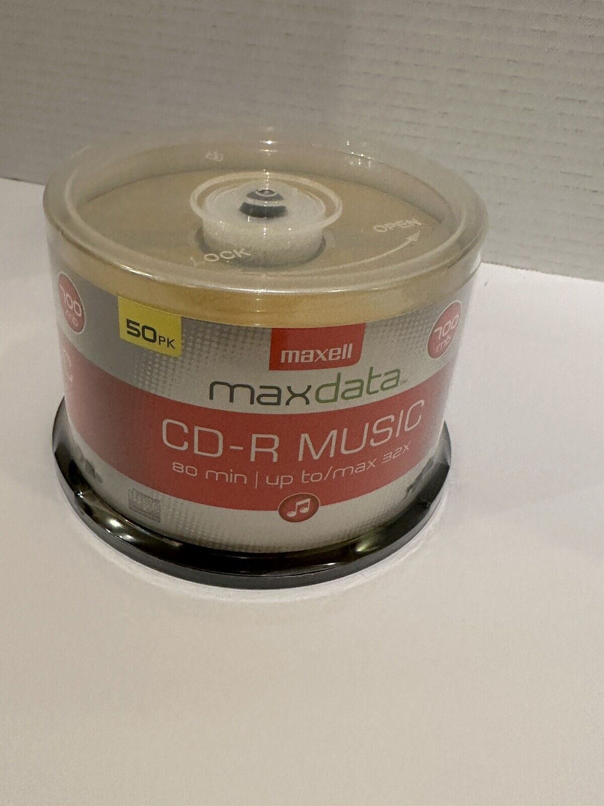 Maxell Maxdata 700mb - CDR 50PK 80-Minute Music CD-Rs 50pk New Sealed 