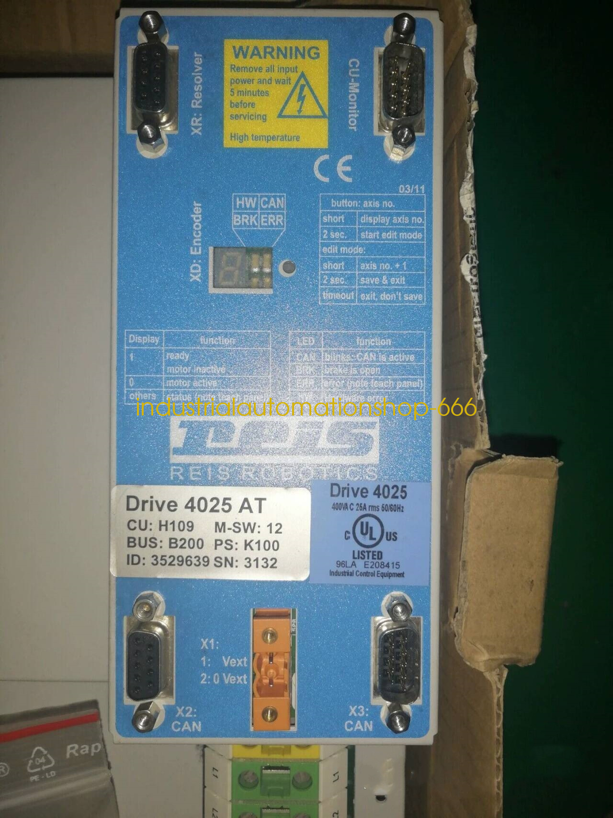 1PC NEW Reis 4025AT 4025 AT Robot driver Via DHL or FedEX