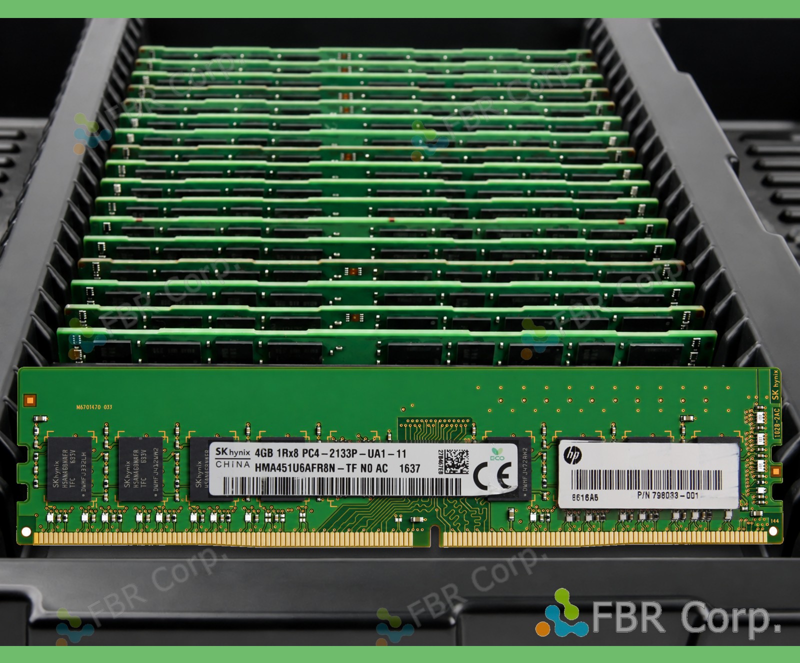 Grade A SK Hynix HPE 4GB PC4-2133P DDR4 1Rx8 RDIMM RAM HMA451U6AFR8N-TF LOT