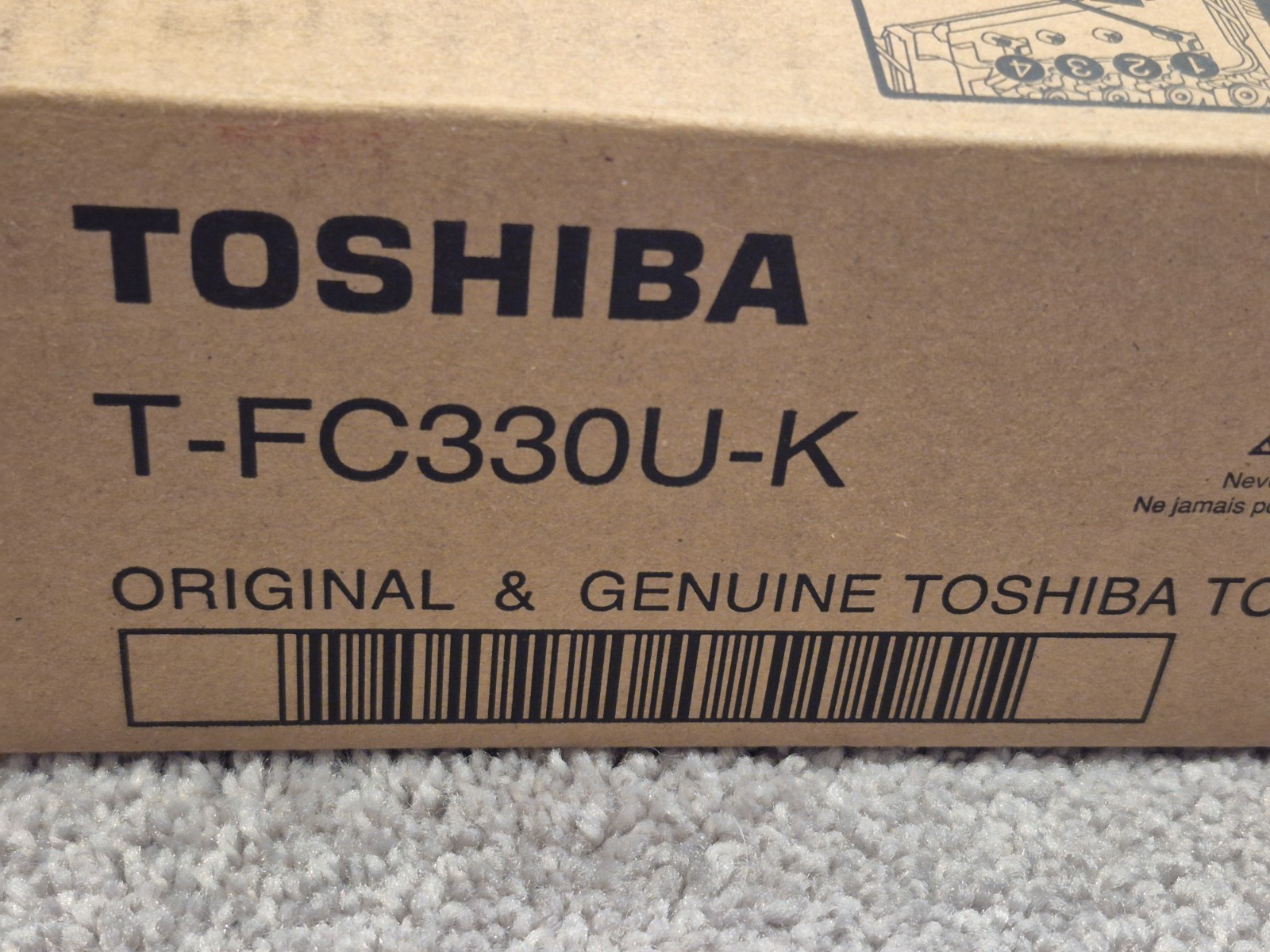 Toshiba T-FC330U-K black cartridge printer ink oem