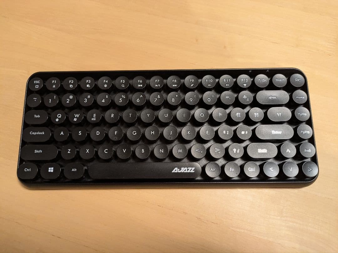 AJAZZ Wireless Keyboard 308i US Layout Membrane Round Key Black