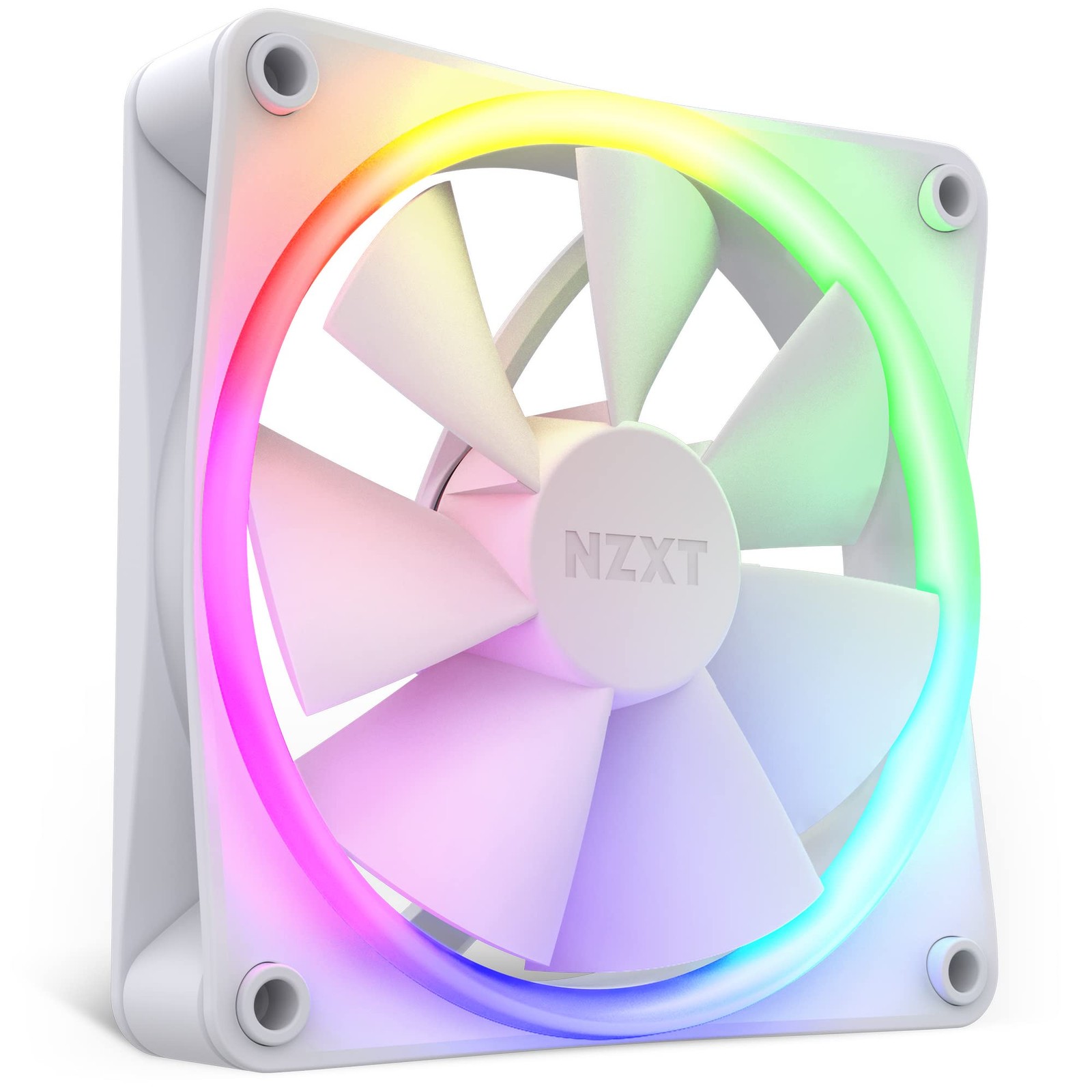 AER F120 RGB White - High Performance Airflow Fans - Single