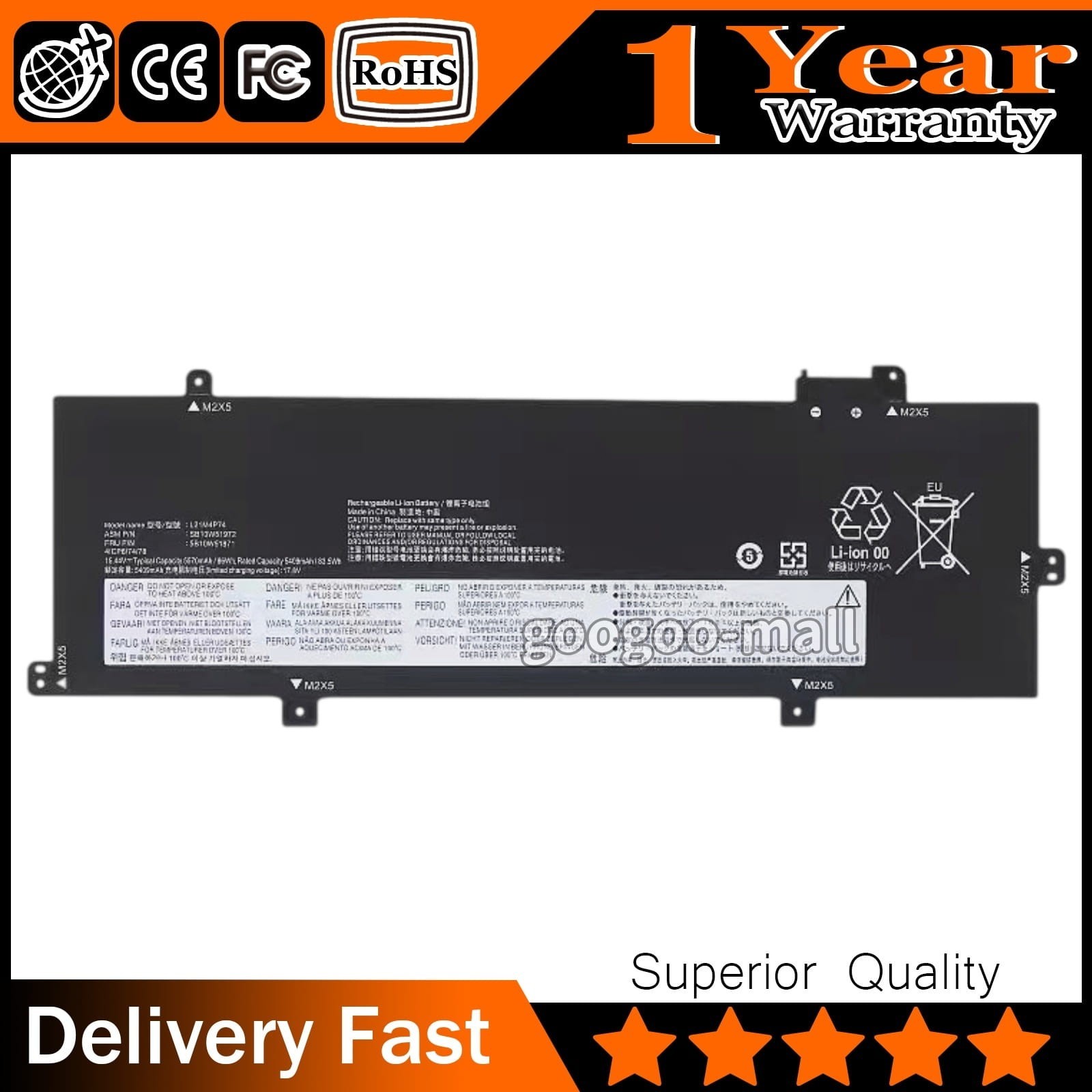 New 52.5Wh L21M4P73 L21D4P73 Battery For Lenovo ThinkPad P16s T16 1st Gen 2022