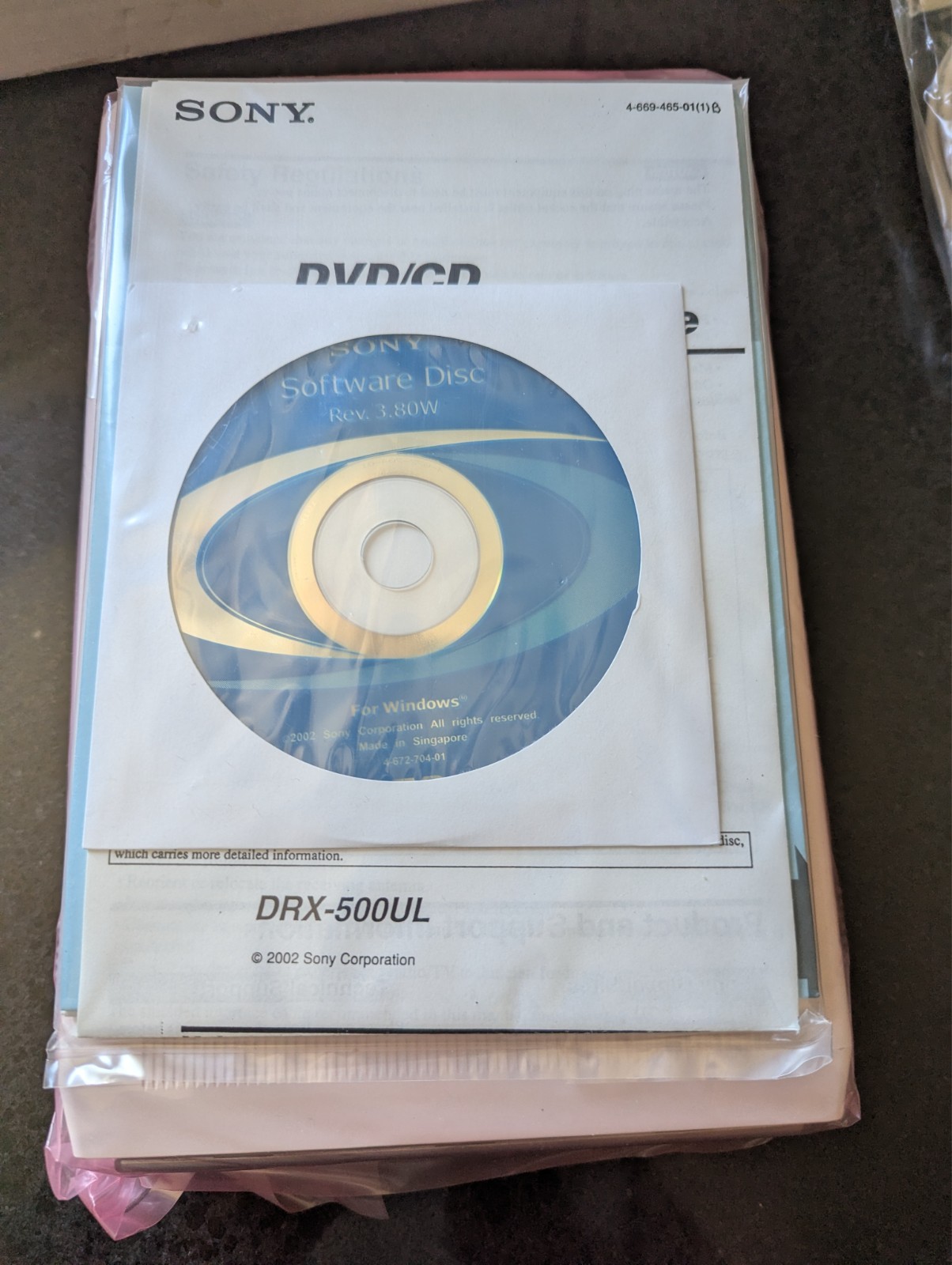 SONY DRX-500UL External DVD Writer  USB2.0 Dual DVD/CD Drive