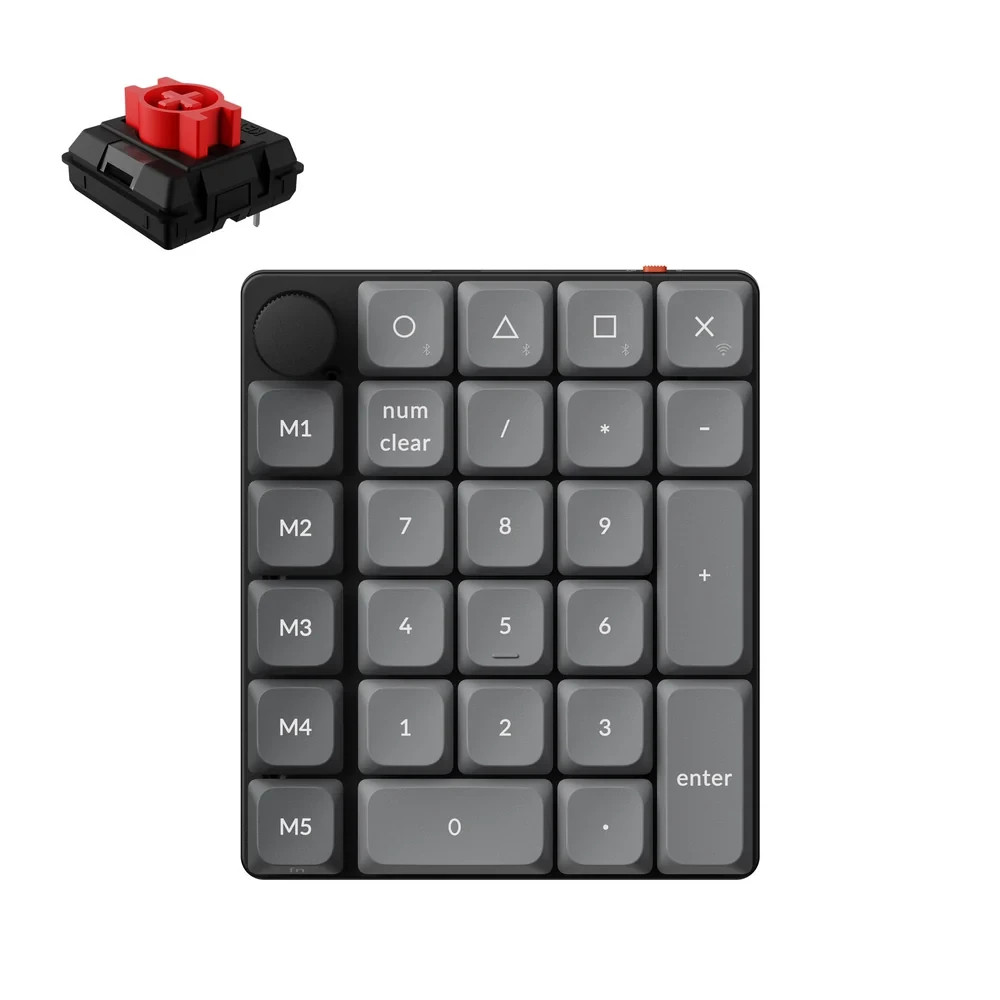 Keychron K0 Max Wireless Mechanical Numpad Red Linear Number Keypad K0M-H1