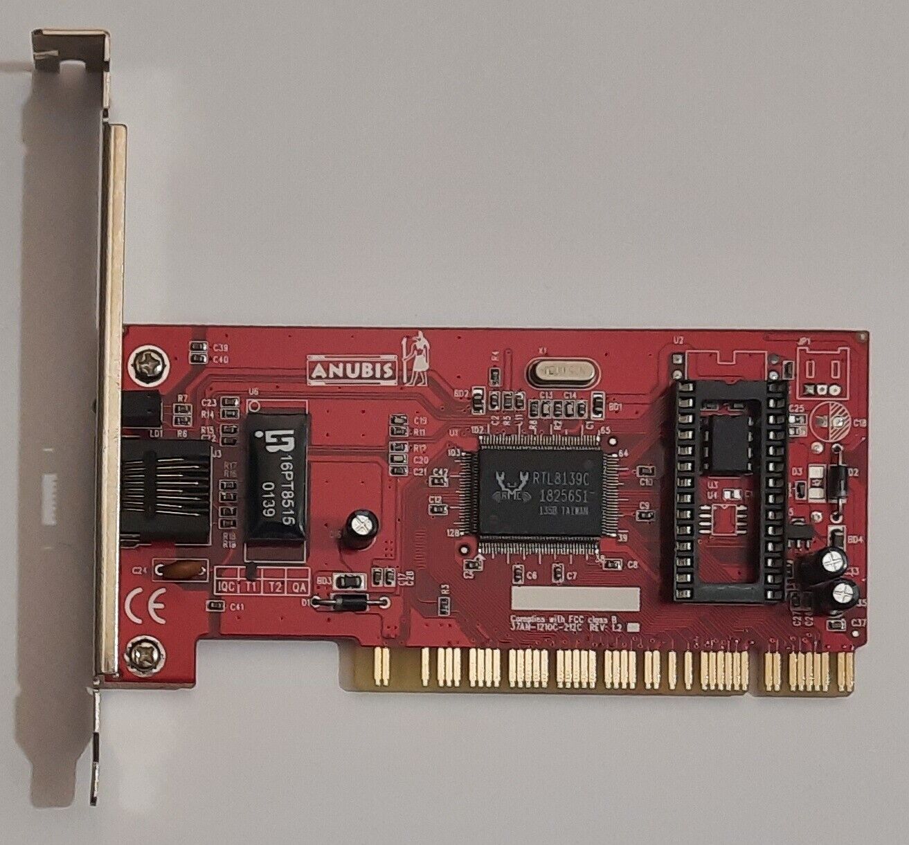 Anubis 37AN-1210C-212C PCI Network Card (Realtek RTL8139C, RJ45, Retro, 2001)