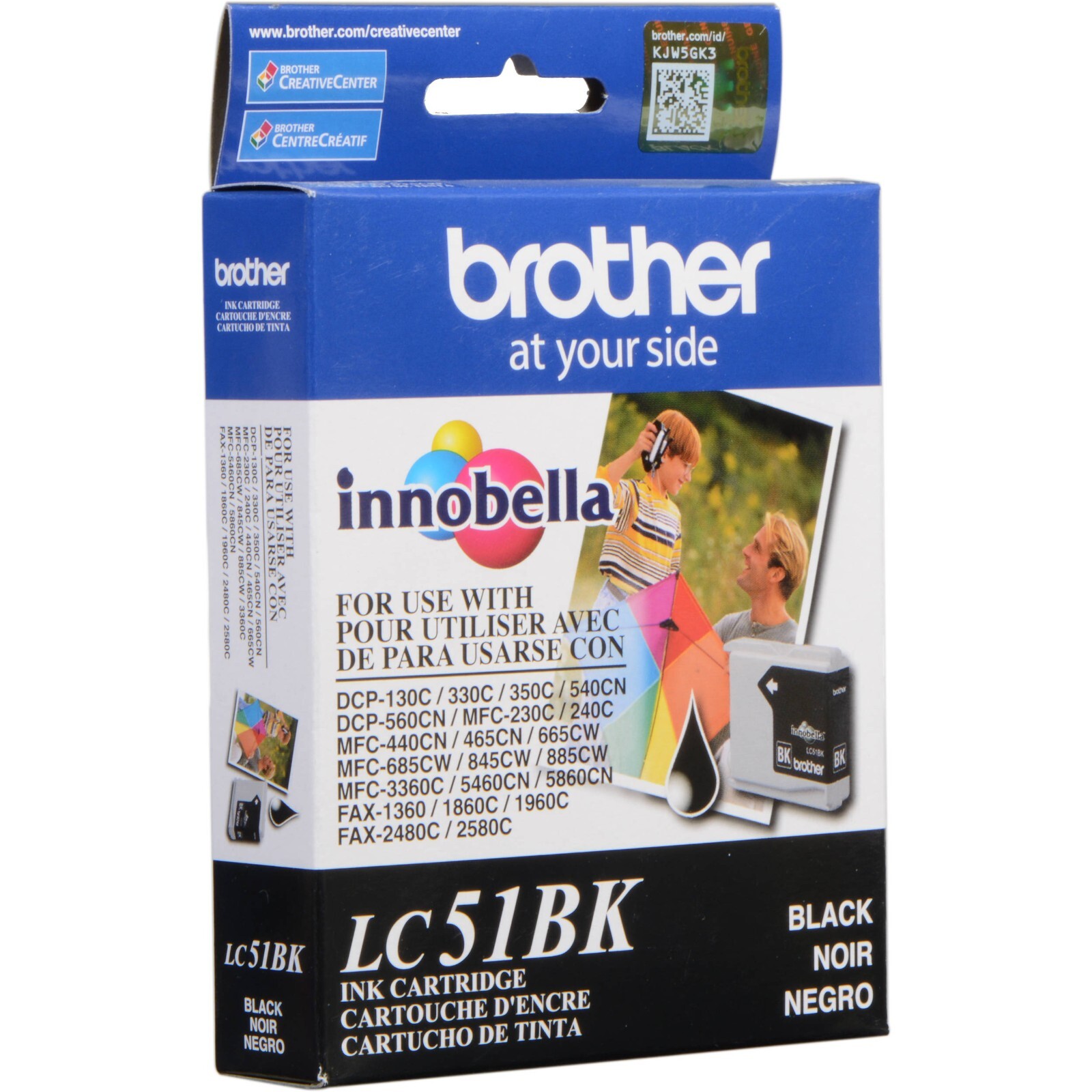 Brother Genuine LC51Bk Black Ink Cartridge