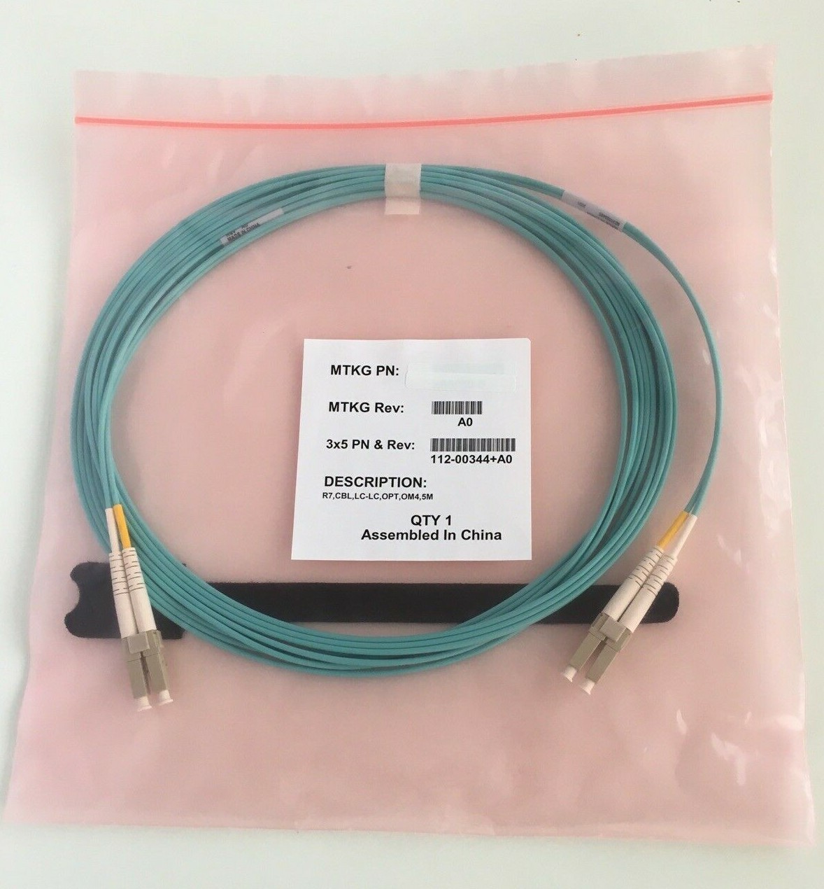 NetApp Cable.Host.Optical.LC/LC,OM4,5m Cable/112-00344+A0 / X-26011-00 / New
