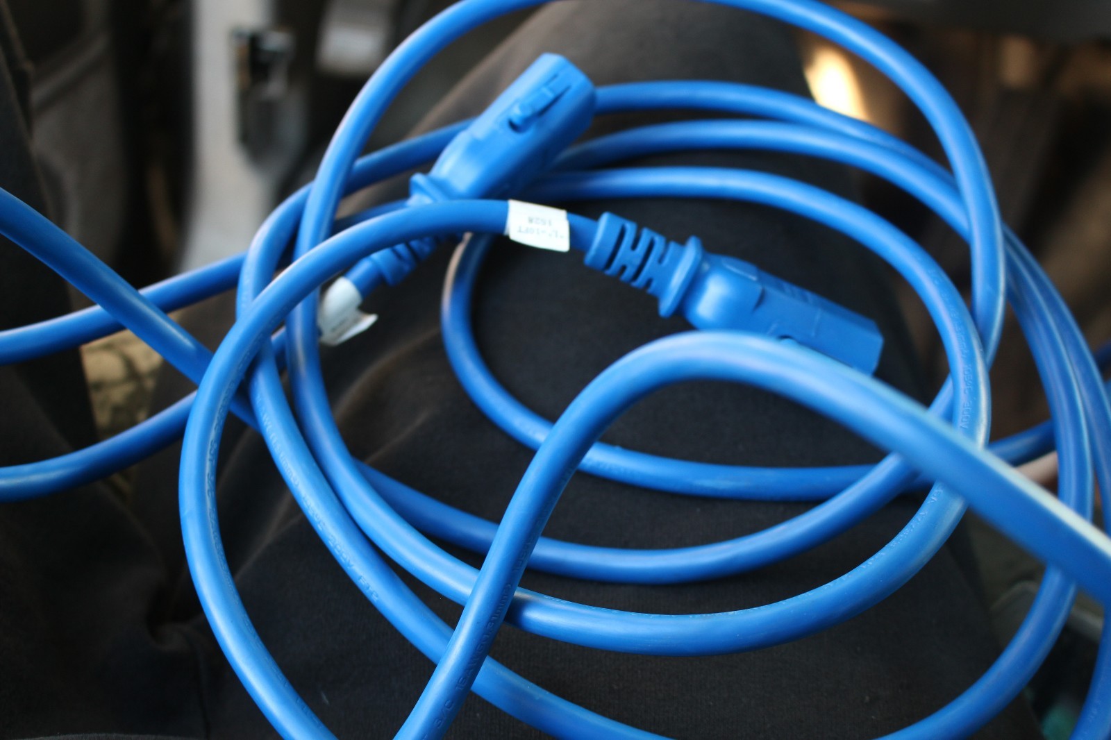 Yung Li 10' Blue Cable E241374 SJT 16AWG 105C 300V VW-1 CSA177323 AFSM 01
