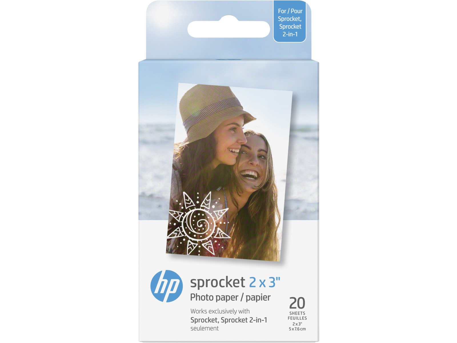 HP Sticky-backed Photo Paper | 20 Sheets | 2