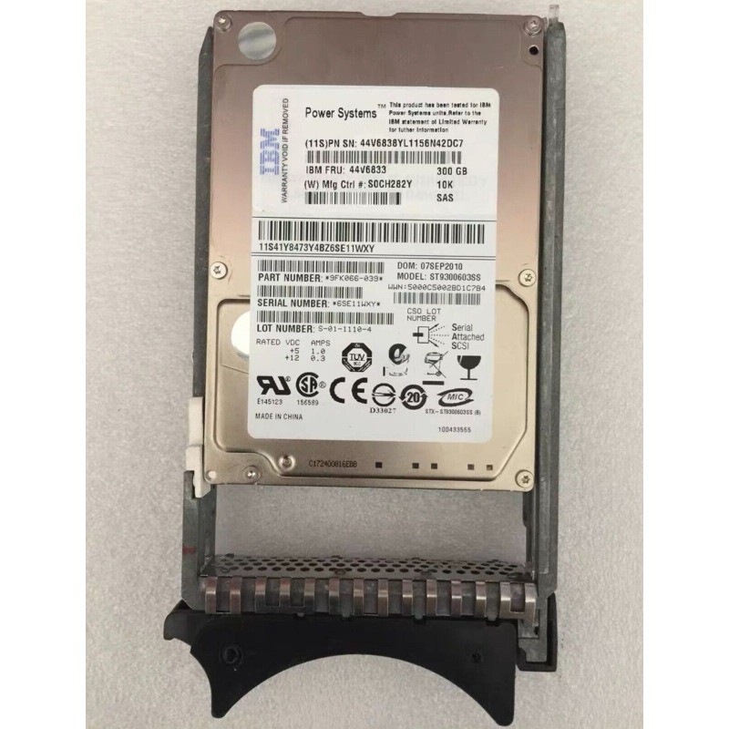 New IBM 44V6838 44V6833 300GB 10K SAS 2.5'' 6Gbs P750 P720 Hard Drive NEW HDD