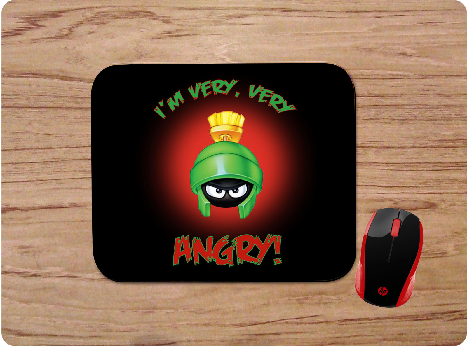 MARVIN THE MARTIAN VERY ANGRY CUSTOM NON-SLIP MOUSE PAD HOME OFFICE SHIPS FREE