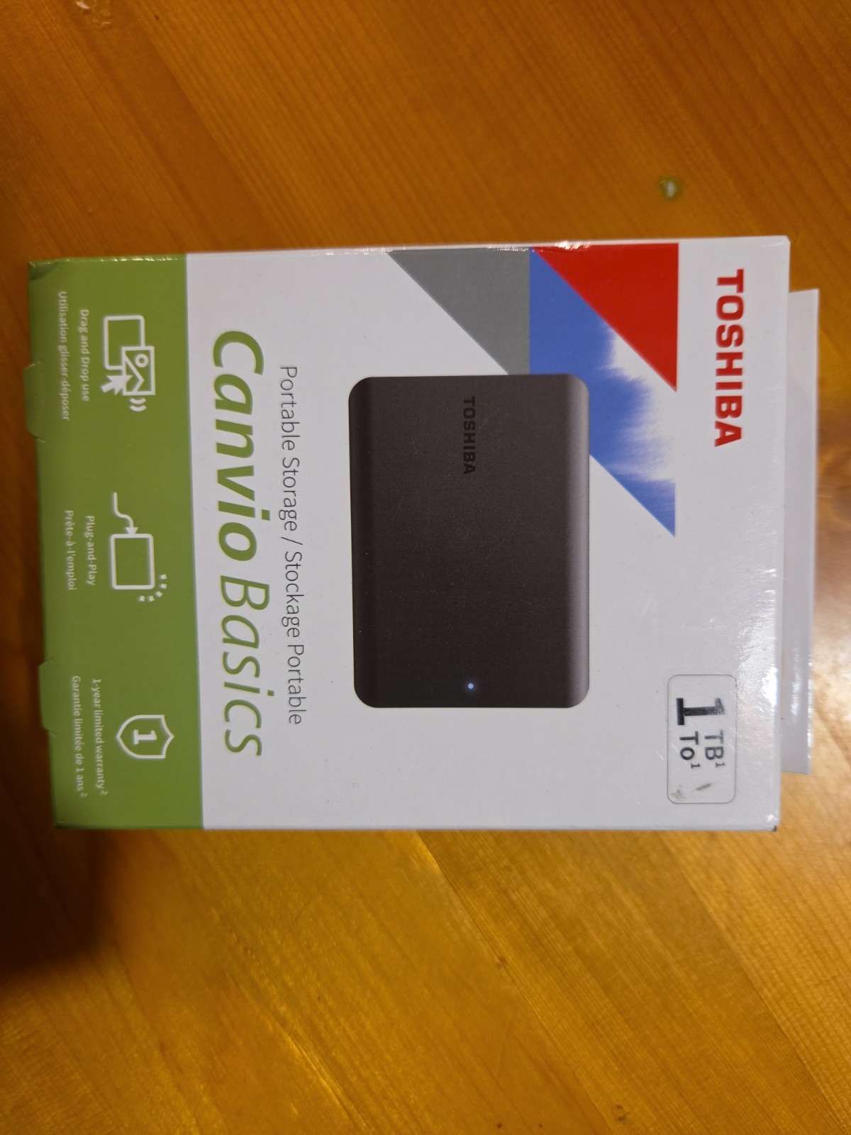 Toshiba Canvio Basics 1TB External Hard Drive HDD DTB510 NEW