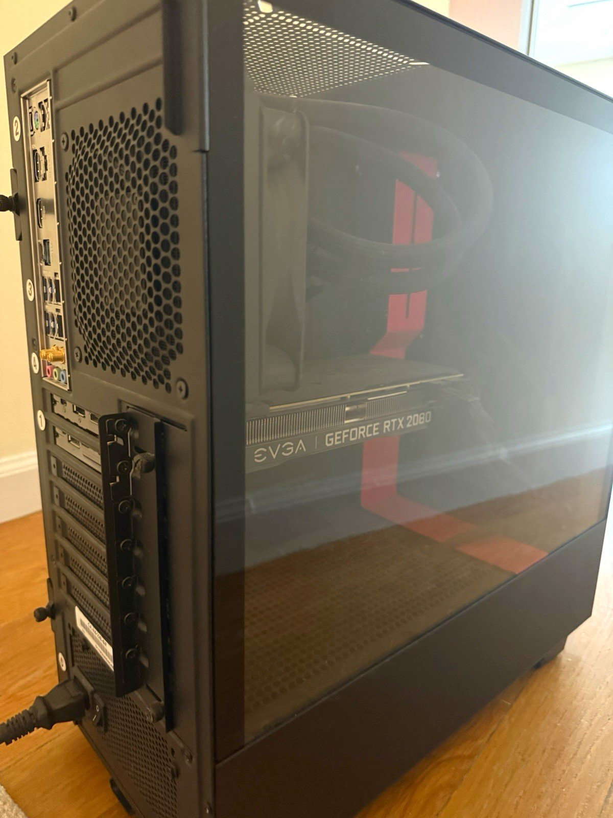 NZXT EVGA GeForce RTX 2080 Gaming Tower SSD Wi-Fi HDMI DP USB 3.0 Black