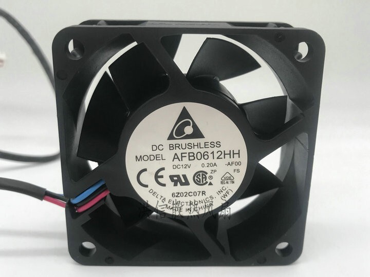 Delta AFB0612HH AF00 DC12V 0.20A 60*25MM 6025 cooling fan