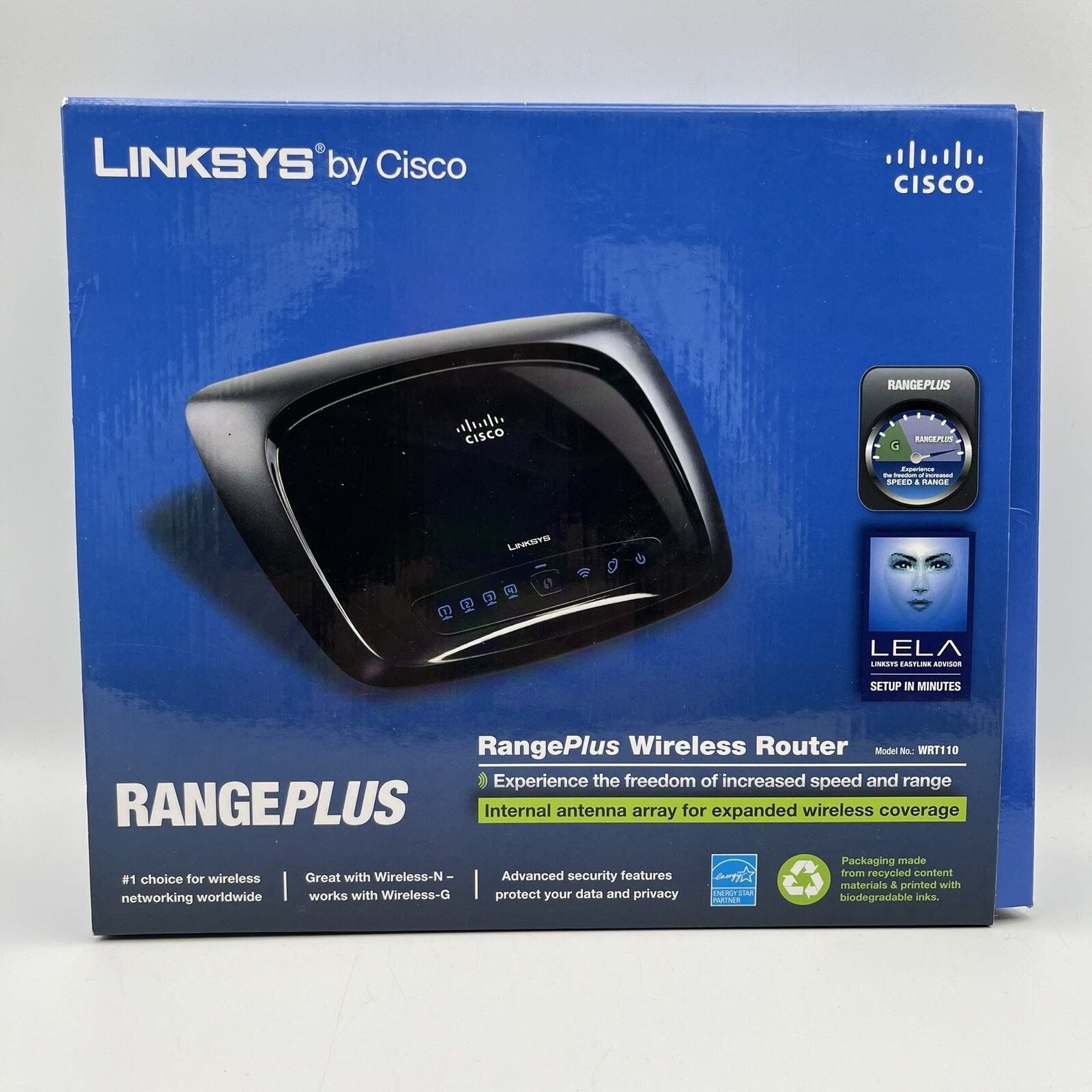 Linksys WRT110 RangePlus Wireless Router works on Comcast and Spectrum - Works
