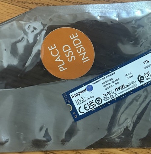 Kingston NV3 M.2 2280 1TB PCIe 4.0 x4 NVMe Internal Solid State Drive (SSD) SNV3