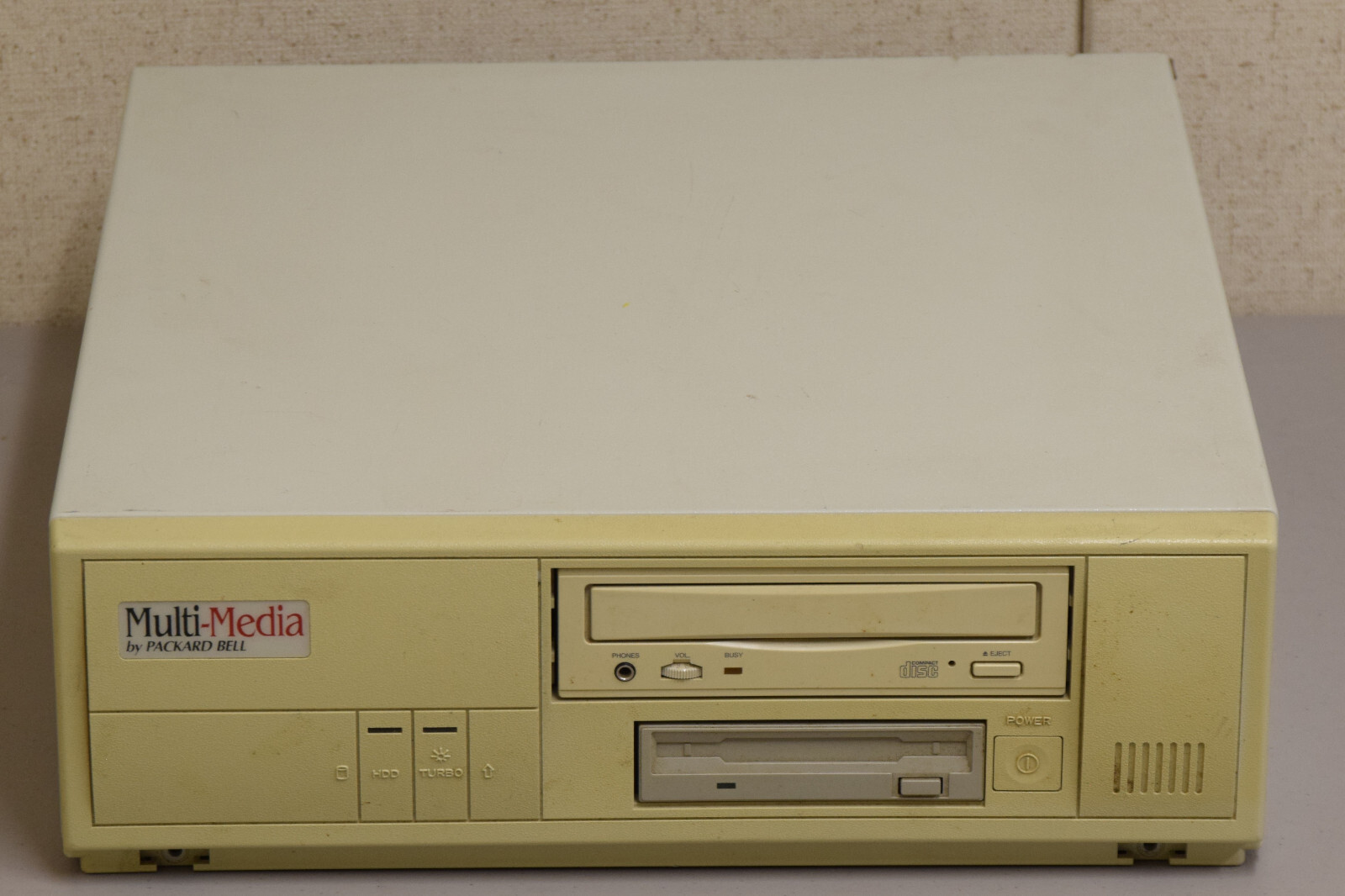 DEAD Packard bell Multi-Media PB411A Intel 486 SX CR-563-B CD-ROM 3.5" Floppy