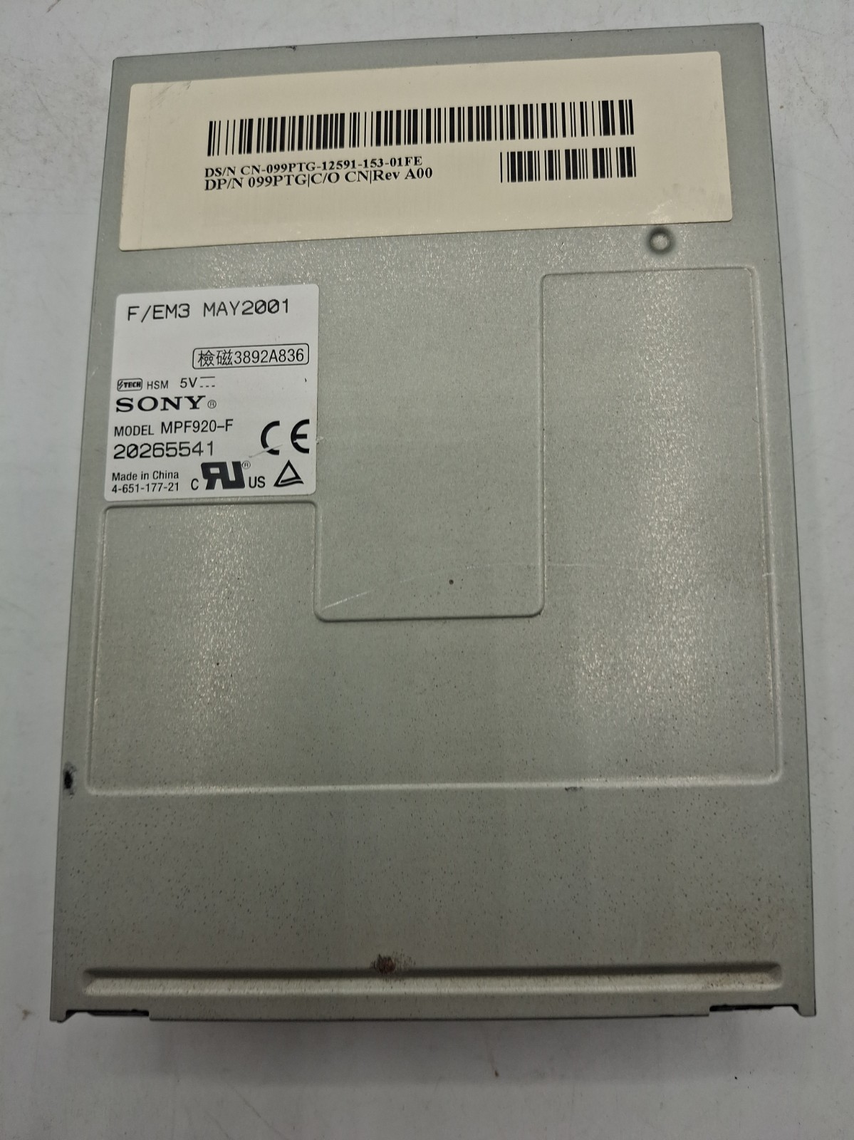 Sony MPF920-F Internal Floppy Disk Drive
