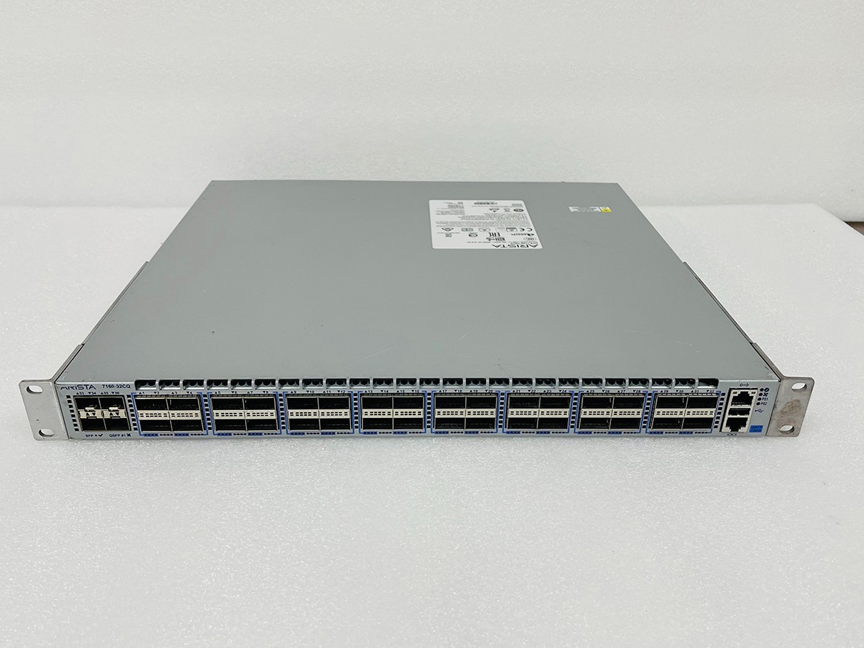 Arista DCS-7160-32CQ-F 32x 100G QSFP28 & 4x 10G SFP+ Port Switch F-R Airflow