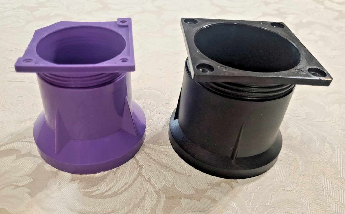 Two OEM Vintage Computer CPU Fan Duct Shrouds