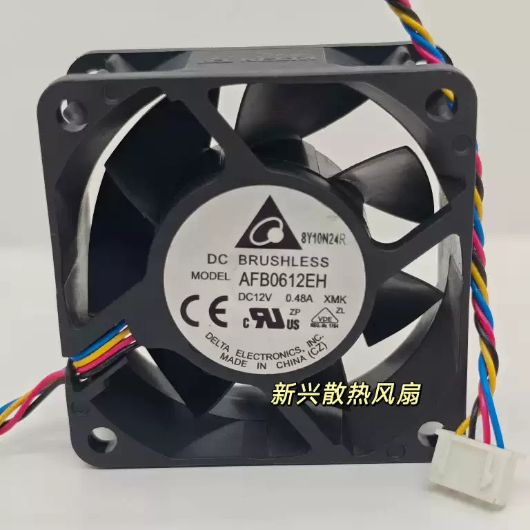 Delta 6025 AFB0612EH  12V 0.48A 4-pin ball bearing cooling fan