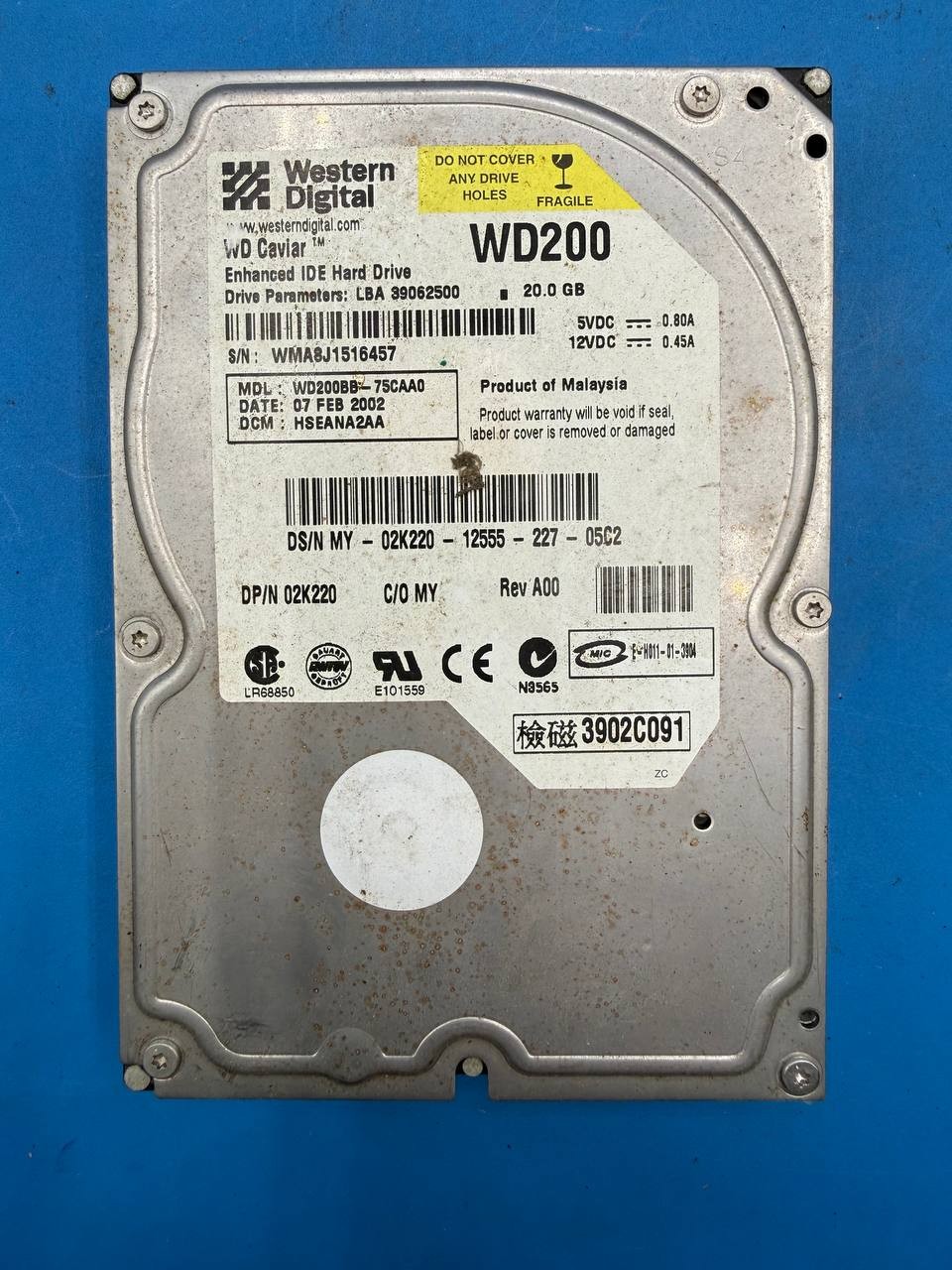 Western Digital WD Caviar WD200 20GB IDE Internal Hard Drive WD200BB RE