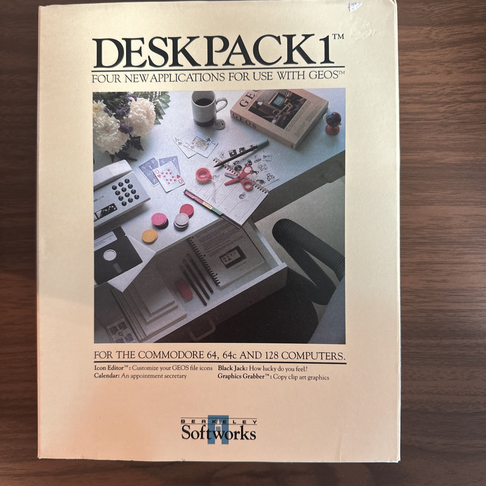 Vintage DeskPack 1 for GEOS Commodore 64 64C 128 Berkeley Softworks Complete