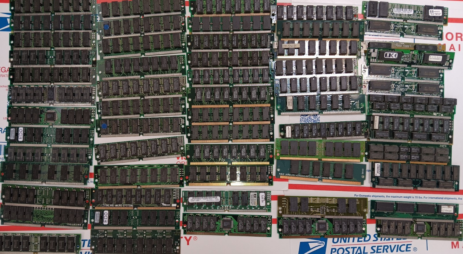 Huge Lot 72-Pin SIMM RAM Mixed Vintage EDO PC Memory 