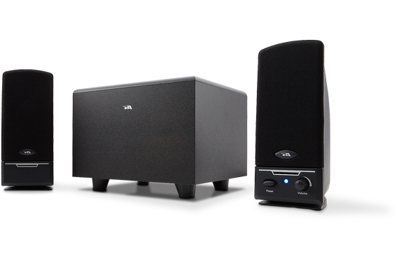 Cyber Acoustics Computer Speakers CA-3001RB 2.1 3 Subwoofer Speaker System 14 W
