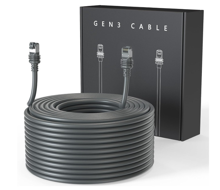 LUCMO 150FT/ 46M Starlink Gen 3 Cable 24AWG for Starlink Standard Generation 3