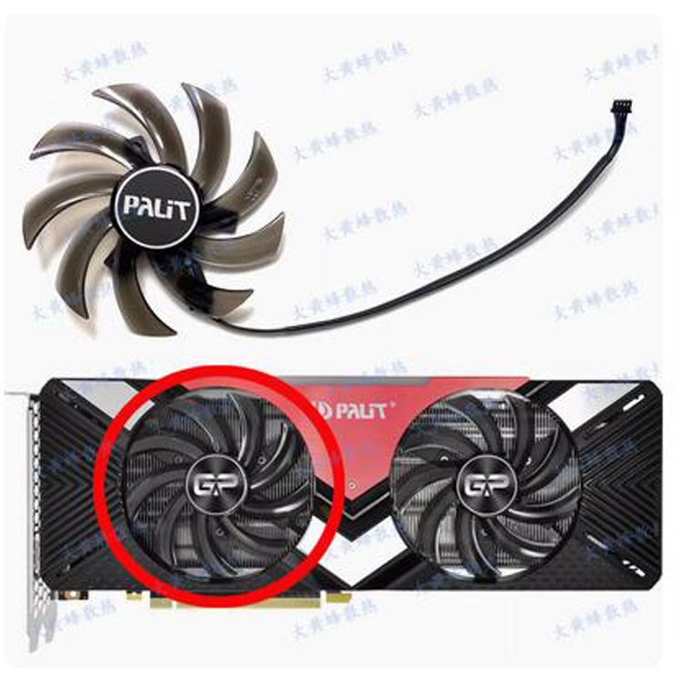 Cooling Fan For PALIT RTX2070 2080 GAMING PRO/DUAL Cooling Fan GA91S2U
