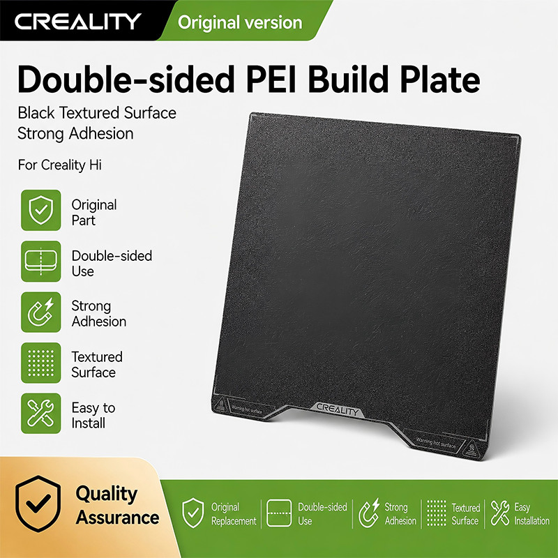 Creality Hi Original Double Sided Black Textured PEI Build Plate Strong Adhesion