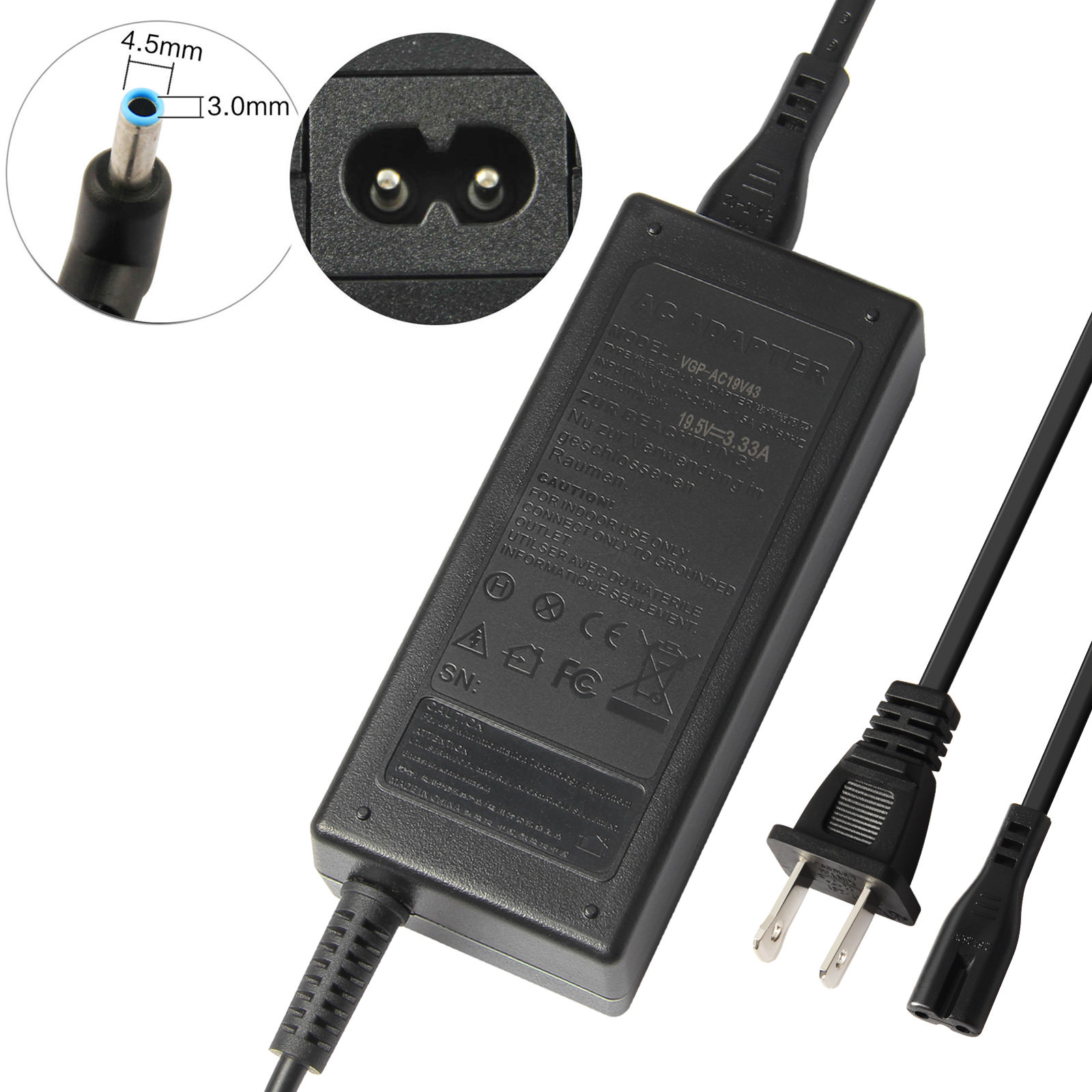 AC Adapter Battery Charger For HP 15-f271wm 15-f272wm 15-f337nr Laptop