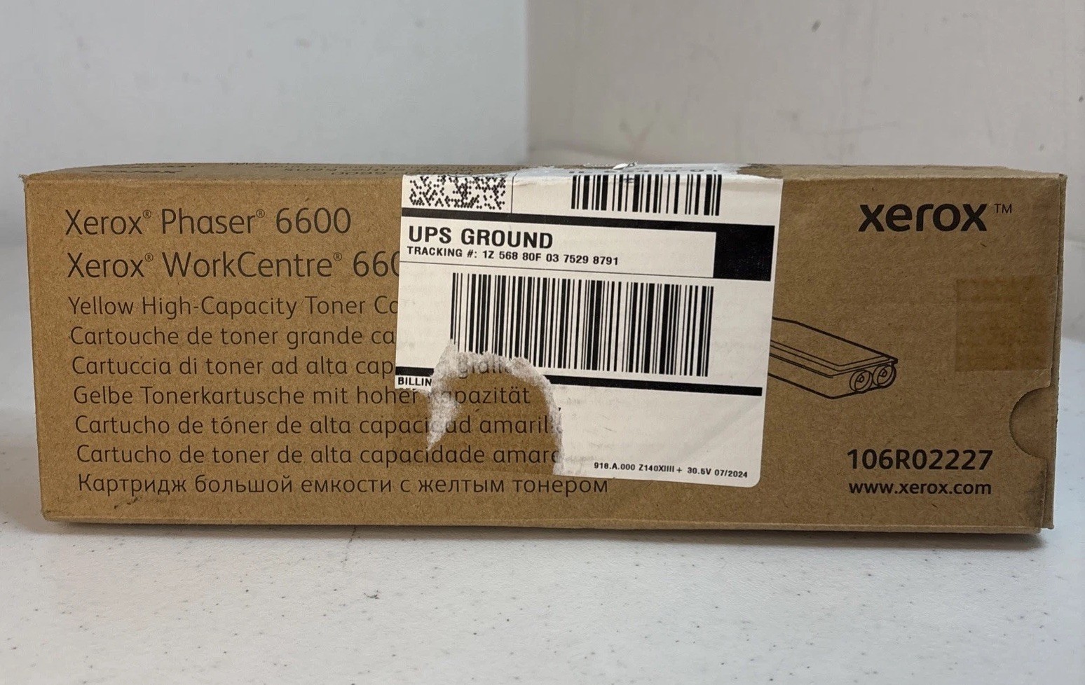 OEM Xerox Phaser 6600 WorkCenter 6605 106R02227 Yellow High-Capacity Toner