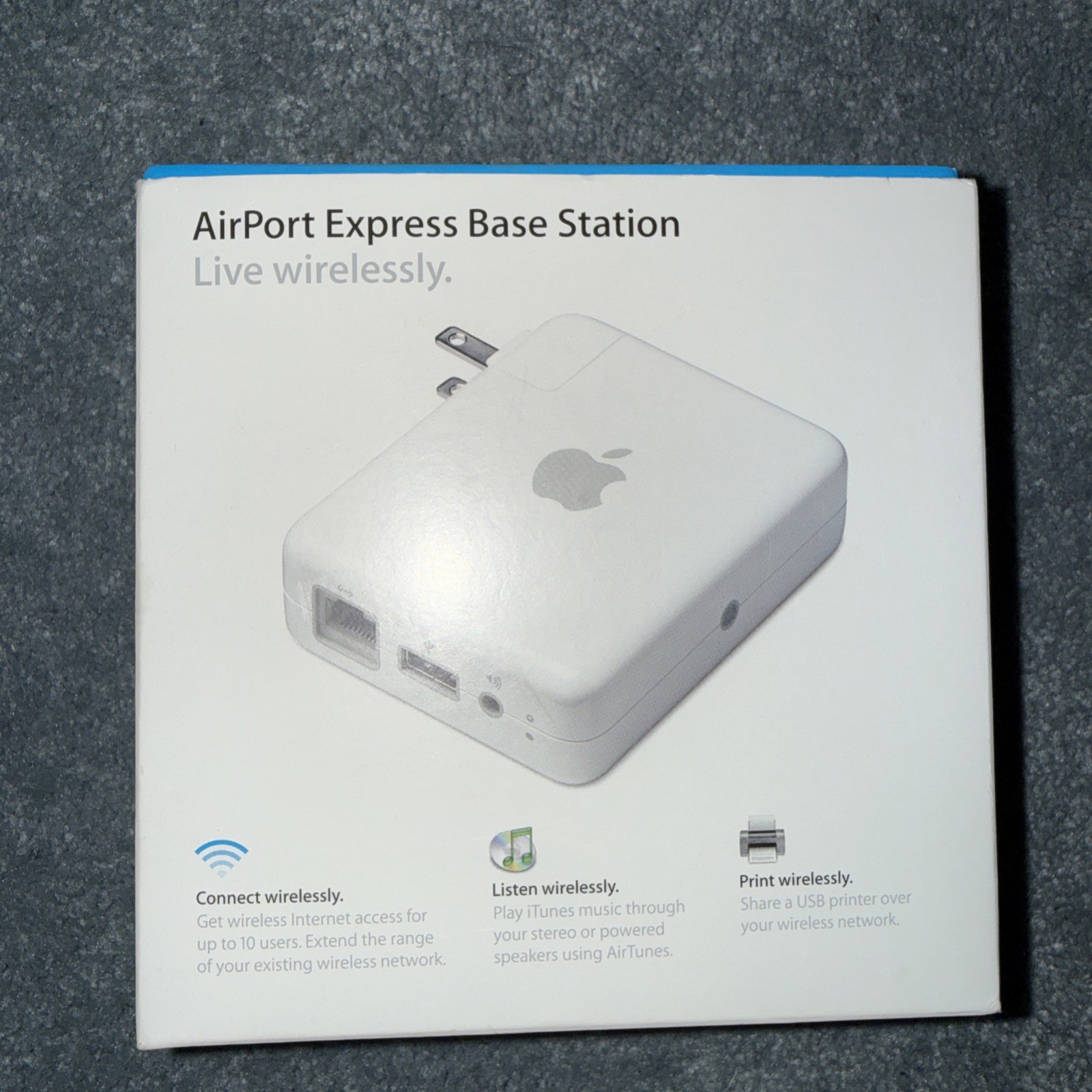 Apple Airport Express Base Station With AirTunes Mac+PC Wireless Wi-Fi Router