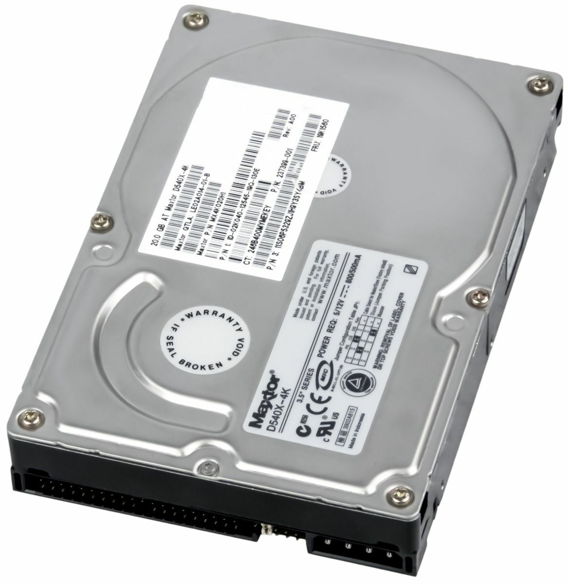HARD DRIVE MAXTOR DiamondMax D540X-4K 20GB 5.4K ATA 3.5''