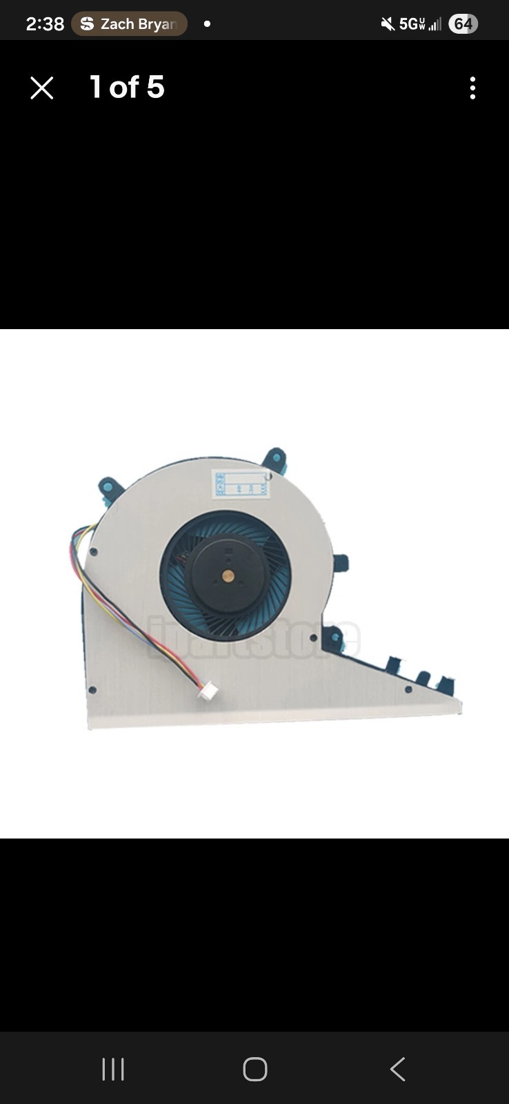 Replacement CPU&GPU Fan For A  HP AE 17M-*  SKU: 925461-001 With ing