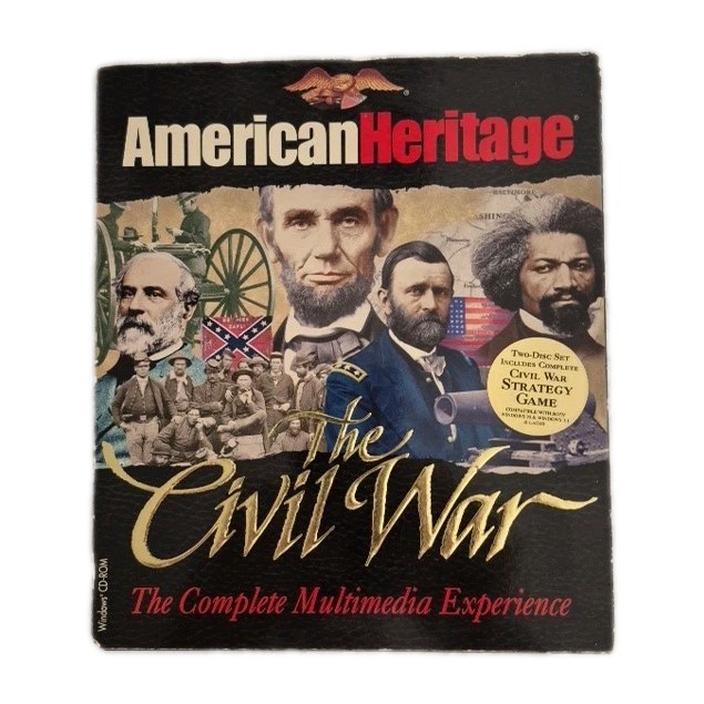 American Heritage The Civil War Multimedia & Strategy Game Windows VTG NEW *READ