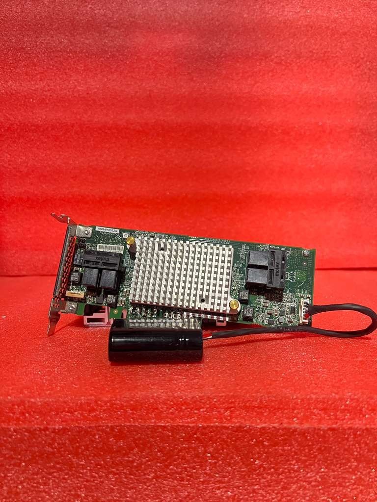 Adaptec ASR-81605ZQ 12G SAS 16-Port 1GB Cache PCIe x8 RAID Controller + Battery