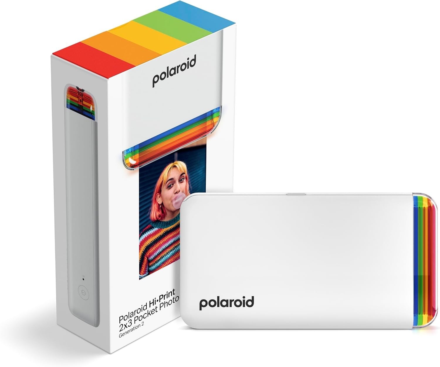 Polaroid Hi-Print 2nd Gen Bluetooth 2x3 Pocket Photo Dye-Sub Printer - White™