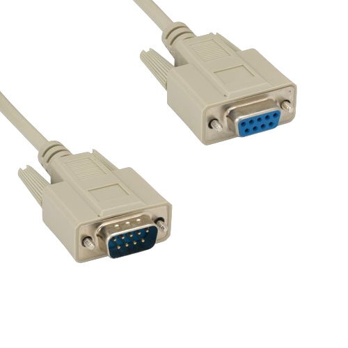 [Lot10] 50Ft DB9 9Pin Male to Female Cable 28AWG Serial RS-232 Shielded Straight