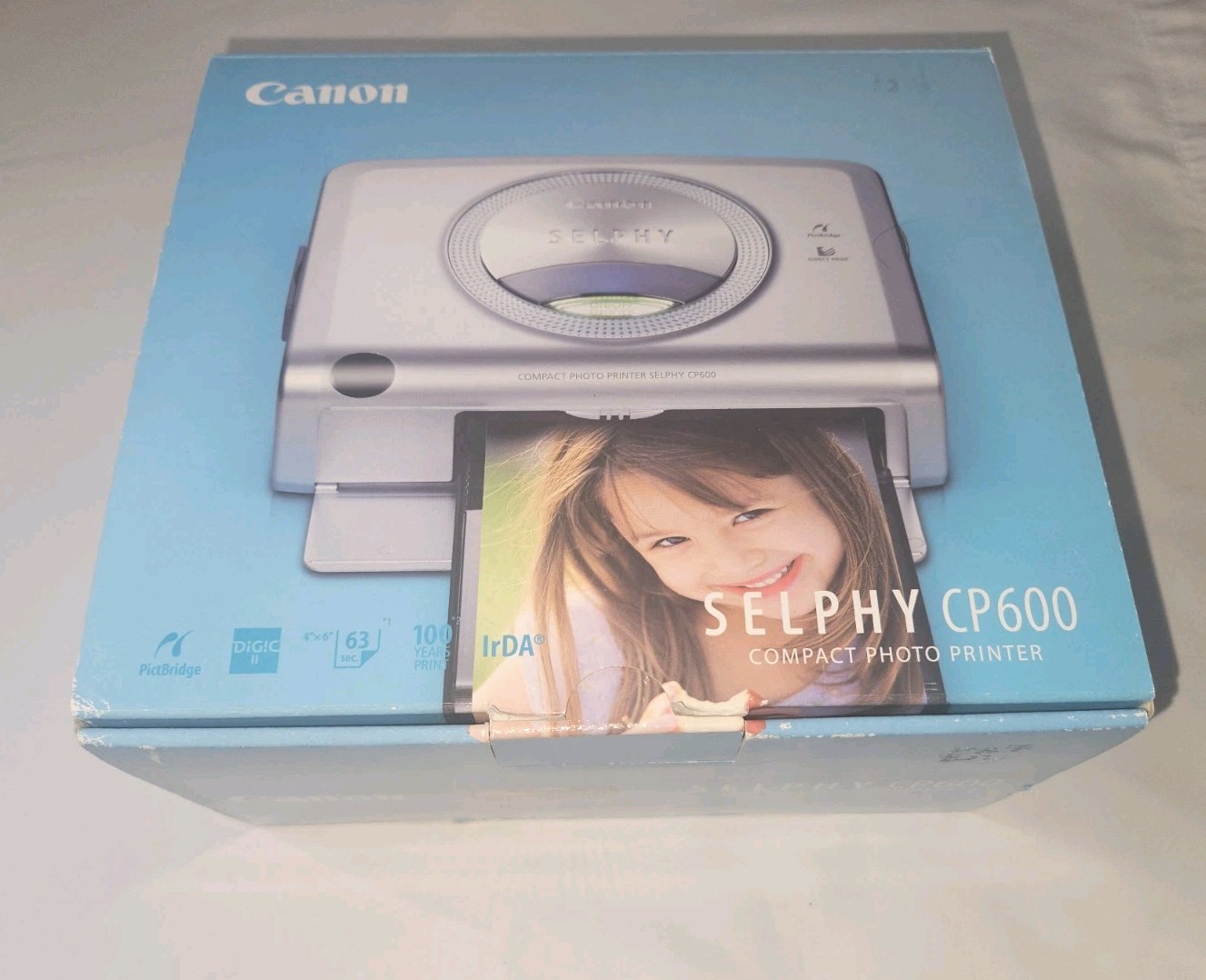 New in Open Box CANON SELPHY COMPACT PHOTO PRINTER #CP400 Never Used COMPLETE