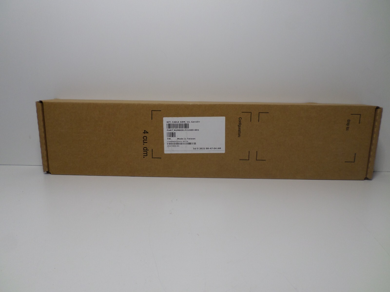 21609-001 KIT, CABLE ARM, 1U , GEN 10+