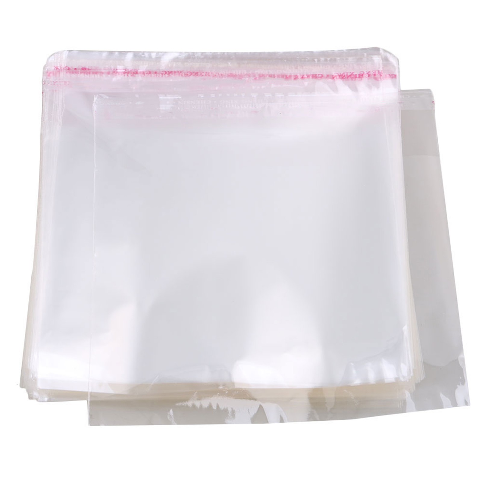 500PCS OPP Plastic Resealable Wrap Sleeve 160x155mm for CD DVD Case