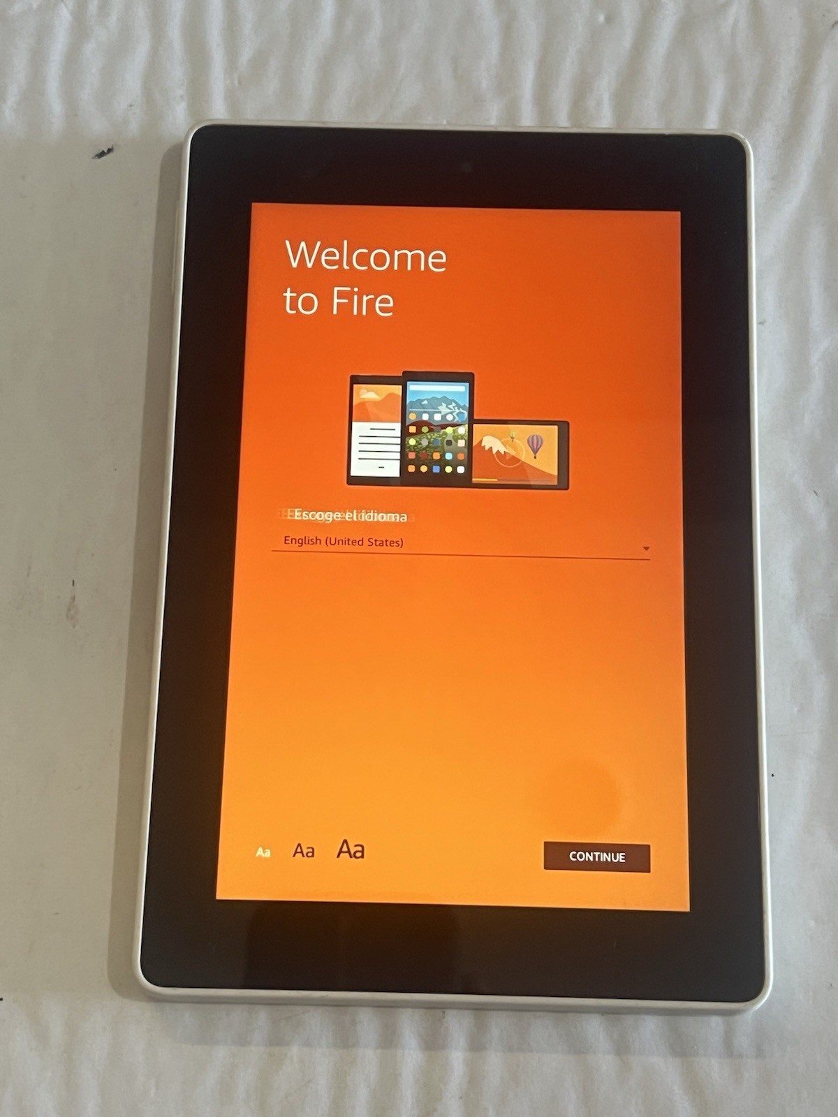 Amazon Kindle Fire HD 7 4th Gen SQ46CW 8GB Wi-Fi Tablet White